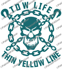 Tow Truck Driver,Thin Yellow Line,Wrecker,Tow Life,Semi Truck,Custom Vinyl Decal