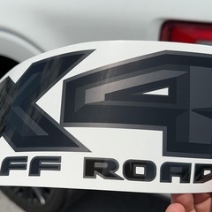 GOLD HOOK FX4 Off Road Decals Compatible with Ford 16.5″ x 4.3″, Metallic
