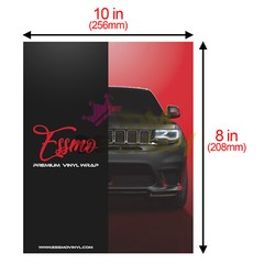 ESSMO Brochure Sample Swatch Gloss Metallic PET Car Wrap Vinyl Wrapping Film DIY