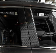 PET Honeycomb Carbon Fiber Gloss Black Hex Car Vehicle Vinyl Wrap Decal Sheet