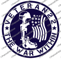 Veteran 22 The War Within,Support Our Troops,Military,Custom Vinyl Decal