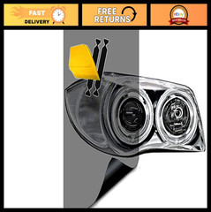 Smoke Black Headlight Tail Light Window Tint Film 16″x48″ with Tools – Easy Inst