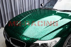 ESSMO PET Marble Forged Gloss Carbon Fiber Emerald Green Car Vinyl Wrap Decal