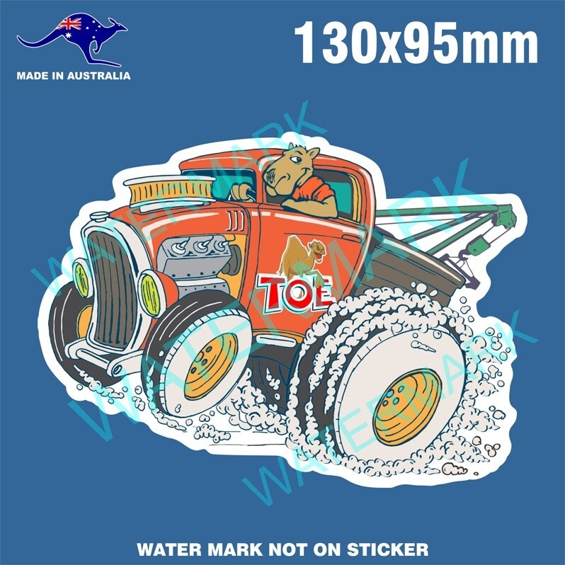 CAMEL TOWING STICKER TOE FUNNY FOR TOOLBOX WELDER JDM DRIFT MANCAVE UTE