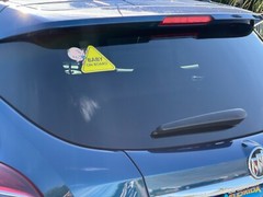 Baby On Board Car Sticker Decal Emblem With Variations 5 x 4 Inch Size (x2)