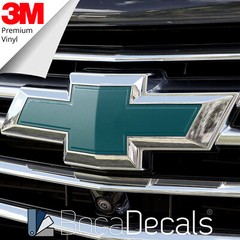 BocaDecals Emblem Overlay Insert Decals For 2018-2023 Chevy Traverse (Set of 2)