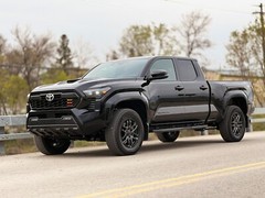 2024 Tacoma Heritage Grille Inserts | Yellow Orange Red 3 Stripe Vinyl Overlays