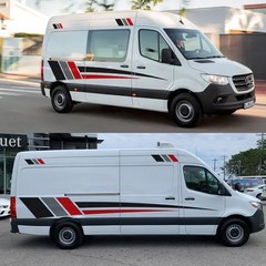 Body Side Stickers Graphics Stripes Universal for Van Motorhome RV Camper Cargo
