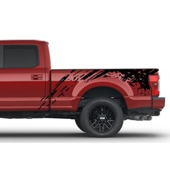 Mud splash bed graphics stickers decals compatible with Ford F250