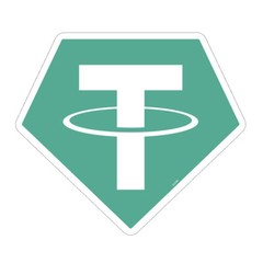 REFLECTIVE Tether Crypto Sticker CL1005-REF