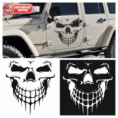 Car Front Engine Hood Roof Large Skull Vinyl Decal Sticker For SUV Trunk Boat
