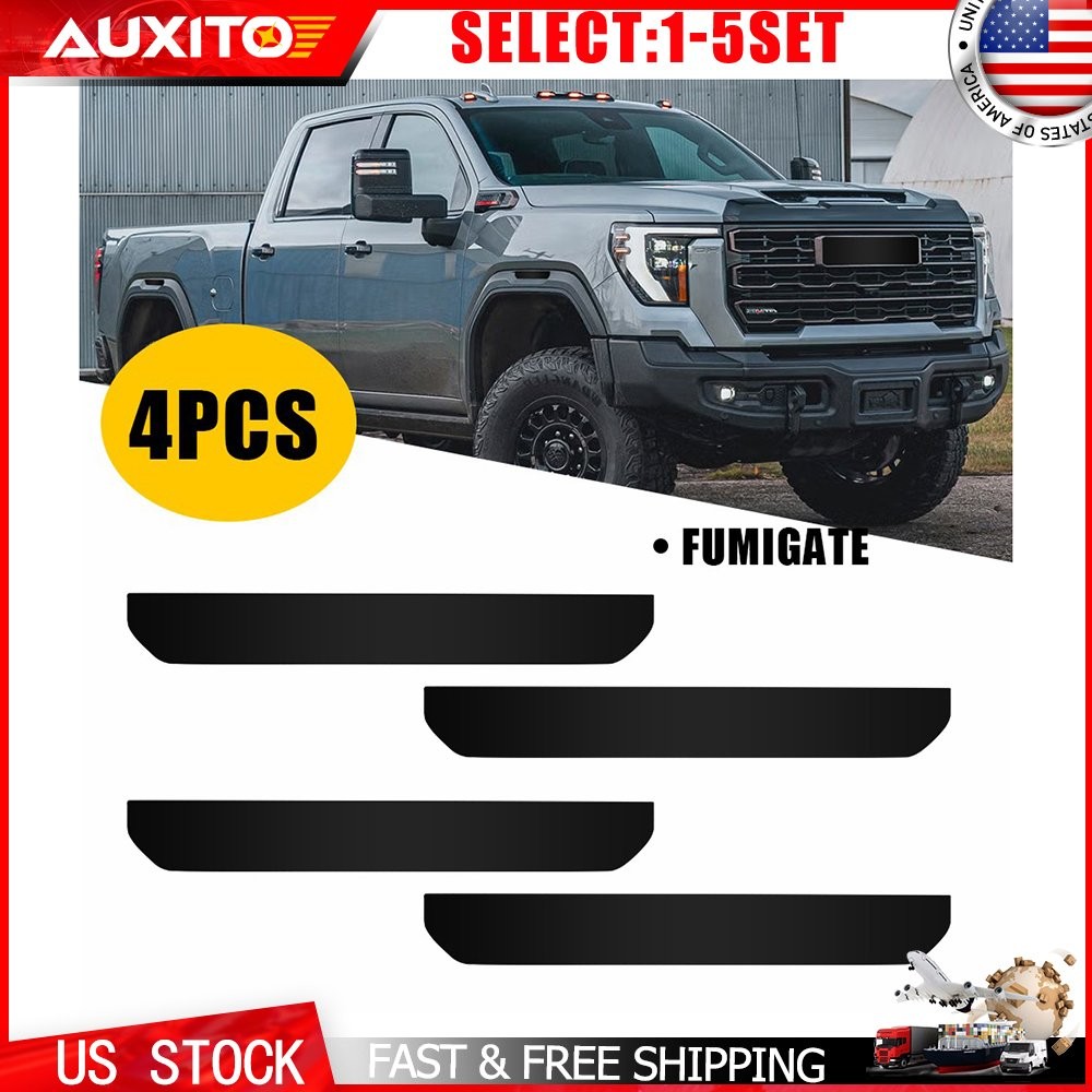 For 2024-2025 GMC Sierra HD 2500 3500 Dark Smoke Side Marker Cover Decals 4-20X