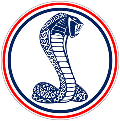 Cobra Shelby Snake Ford Mustang GT Racing Motor Sports Vinyl Sticker Decal Car