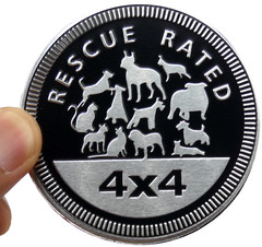 1pc Rescue Rated Sticker Decal Emblem 4×4 Badge Auto Fender 6cm 2.36″
