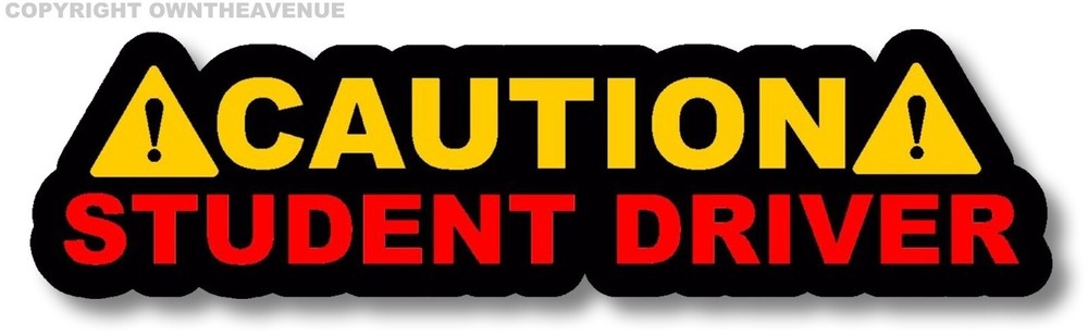 Caution Student Driver! Auto JDM Racing Drifting Decal Sticker 6″ #DigitalPrint