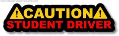 Caution Student Driver! Auto JDM Racing Drifting Decal Sticker 6″ #DigitalPrint