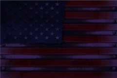 Rustic American Flag 24×36 Graphic Car Wrap Decal Vinyl Bike Motorcycle Purple