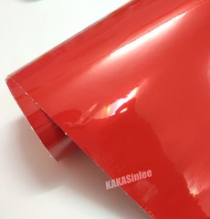 Red Gloss Bright Metallic Paint Entire Car Vinyl Wrap SUV Roof Sticker Decal US