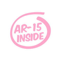 AR-15 Inside 2A AR 15 Gun Rights Rifle Decal Sticker Gun Ammo Tactical Car
