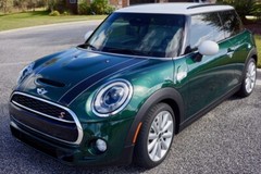 Black with White Hood Stripes for Mini Cooper 2014 to 2024 Exact Fit