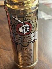 Presto Fire Extinguisher decal Indian Motorcycles Vinyl Reproduction 1