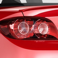 Gloss Red Color Headlights Taillight Auto Protective Lights Lamp Tint Film Vinyl