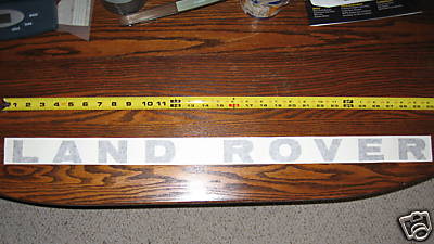 Land Rover 1 decal front bonnet SILVER btr9897lav