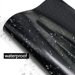 6D Honeycomb Carbon Fiber Sticker Diamond Forged Black Car Film Change Color