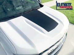 For Chevy Silverado 1500 Center Hood Graphics Vinyl Stripes Decals Sticker 19-23