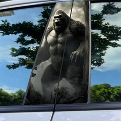 2PCS Car middle column sticker Nezha2 ONE PIECE window B pillar protective film
