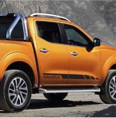 Nissan Navara Side Stripes Vinyl Graphics Both Sides Decals NP300 4×4