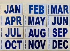 California License Plate Dmv Month Tag Sticker