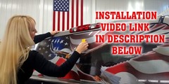 FIREFIGHTER THIN RED LINE FIRE RESCUE AMERICAN FLAG PICKUP REAR WINDOW DECAL