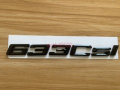Gloss Black ABS Letters Trunk 633csi Emblem Rear Badge for BMW 2017-2022 633csi