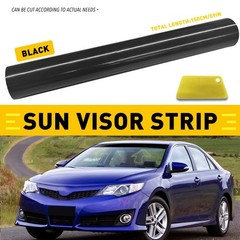 Sun Visor Windshield Strip Banner Vinyl Long Lasting Blank Decal Gloss USA Black