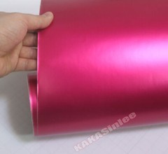 65FT Stretch Entire SUV Car Wrap Satin Matte Chrome Film Vinyl Sticker Rose US