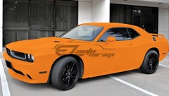 Premium Ultra Matte Flat Flame Orange Auto Vinyl Wrap Sticker Decal Sheet Film