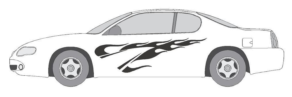 VINYL GRAPHIC #A1105 DECAL VEHICLE CAR TRUCK CROSS OVER SUV VAN SEMI MODERN AUTO
