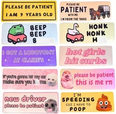 Customizable Fun 10PC Bumper Magnet Set – Ideal Gift for Prankster Drivers