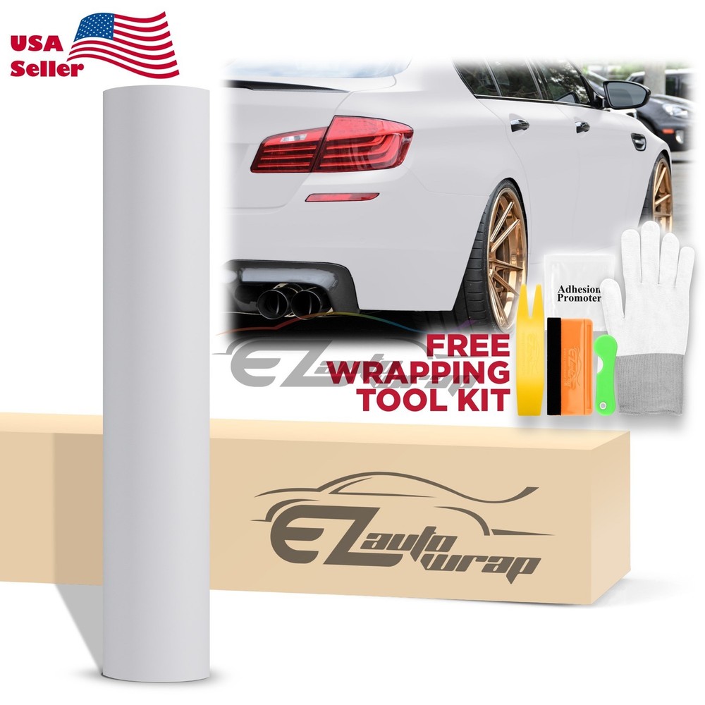 Premium Ultra Matte Flat White Car Auto Vinyl Wrap Sticker Decal Sheet Film 5×6′