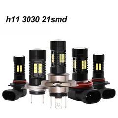 H8 H11 9005 9006 H7 Leds Fog Lights Bulb 3030SMD 1200LM 6000K White Lamp 12V 24V