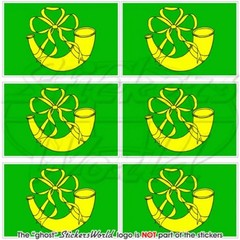 HUNTINGDONSHIRE County Flag, England 40mm (1.6″) Vinyl Stickers Decals x6
