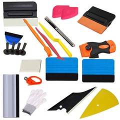 23pcs Car Window Tint Wrapping Vinyl Tools Squeegee Scraper Applicator Kits US
