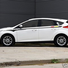 Car Decal Stirpes Racing 116” for Focus Fiesta Vinyl Upper Door Stickers CB182