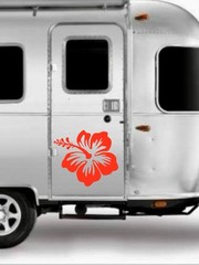 Hibiscus single flower Vinyl Decal-Sticker for Jeep Car Truck Bumper Wall Window