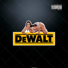 Tool Box DEWALT beautiful Angela White Pinup Girl Garage decal sticker 4Inches