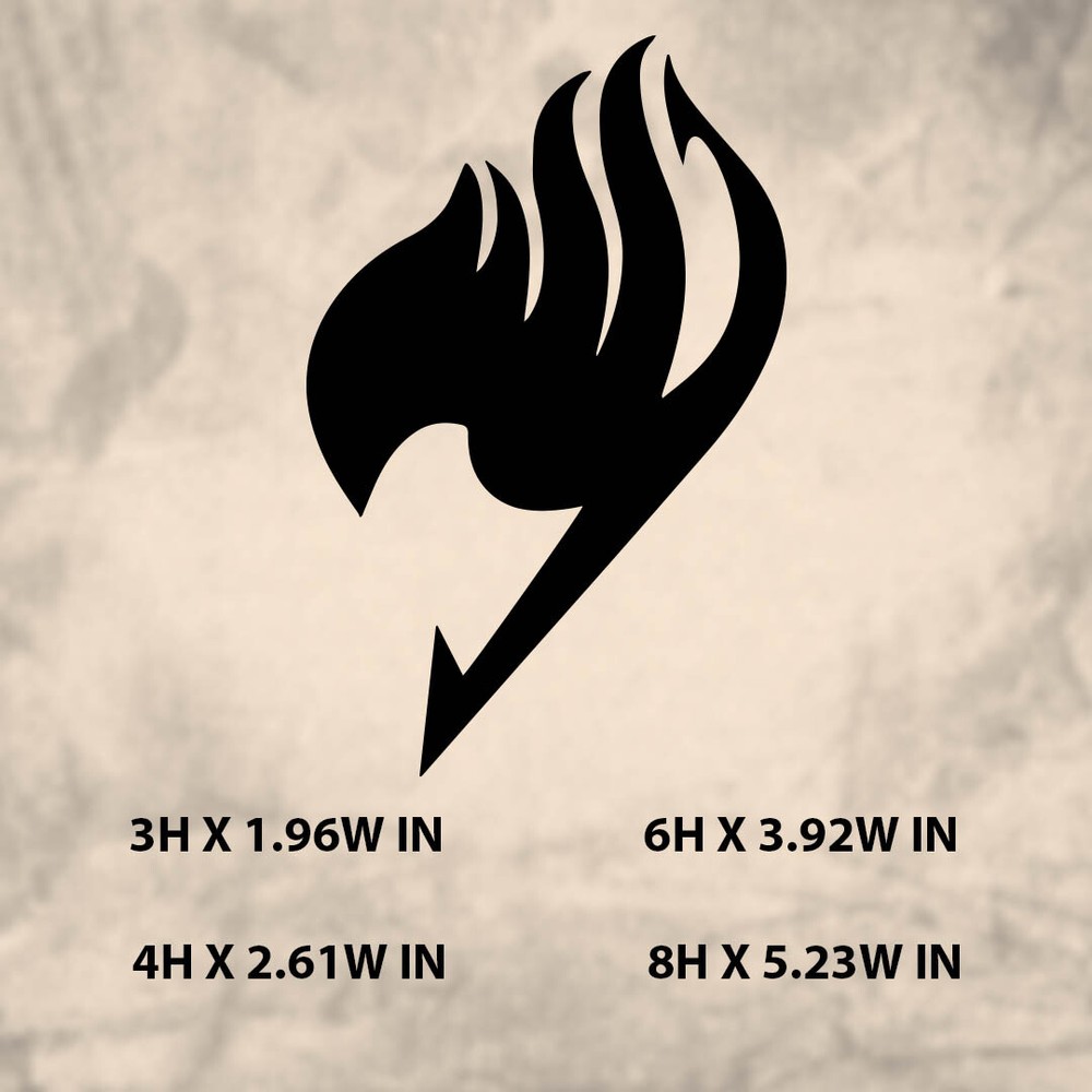 Fairy Tail|Anime|Vinyl Sticker |Decal for Window|Laptop|Any smooth surface