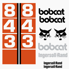 Fits Bobcat 843 Decals Stickers kit Repro Aftermarket Decal kit Premium Vinyl