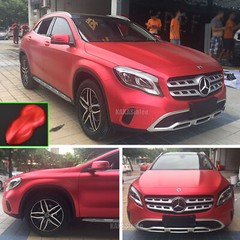 Air Free Full SUV Car Wrap Matte Chrome Satin Metal Vinyl Sticker Red 65FT BO