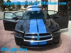 FOR 11 to 14 Dodge Charger 10″ Racing Stripe Graphic Color Decal Sticker 36 FEET